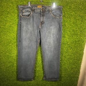 Urban Star‎ Mens Relaxed Fit Straight Leg Jeans Blue Denim 42x30 02513692CO